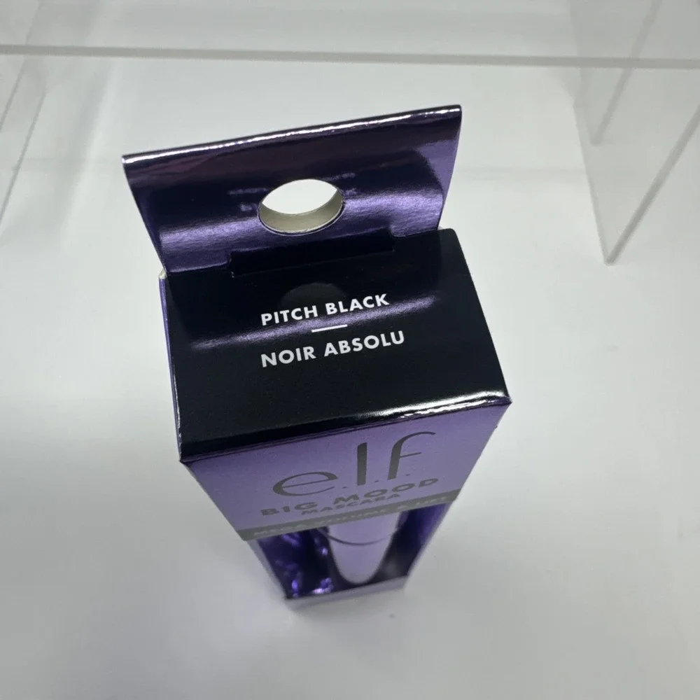6 Pack: E.l.f. Big Mood Mega Volume Lifting Mascara Pitch Black 9 mL Elf